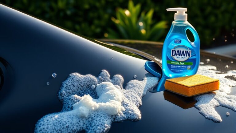 dish soap damages car paint