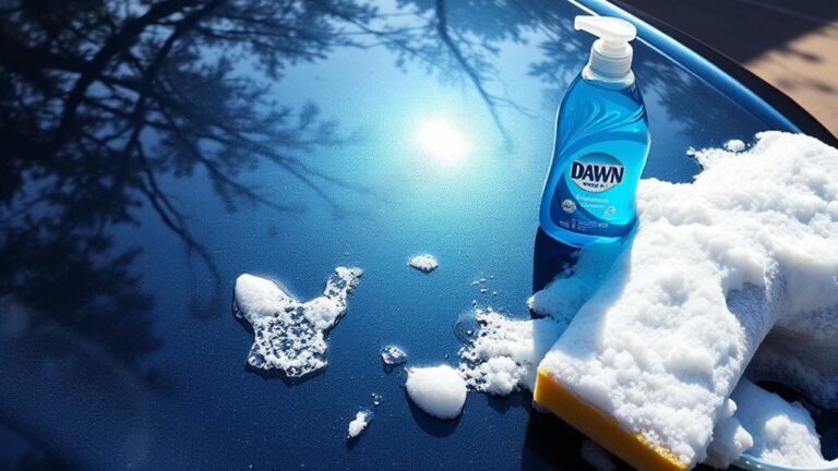 dish soap damages paint