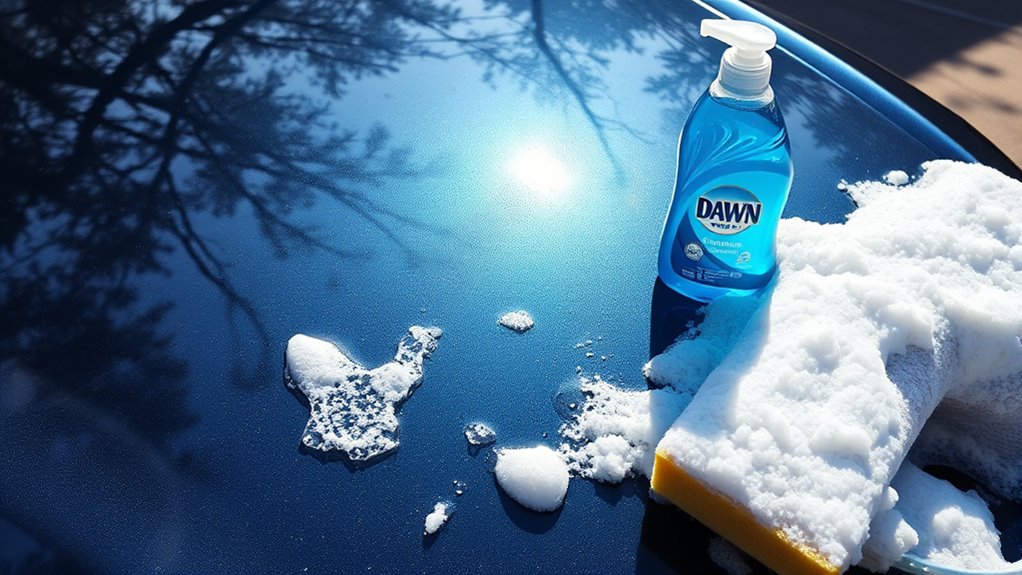dish soap damages paint