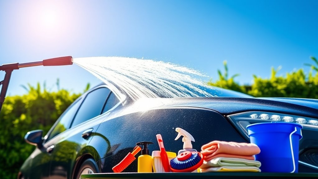 power wash your car safely