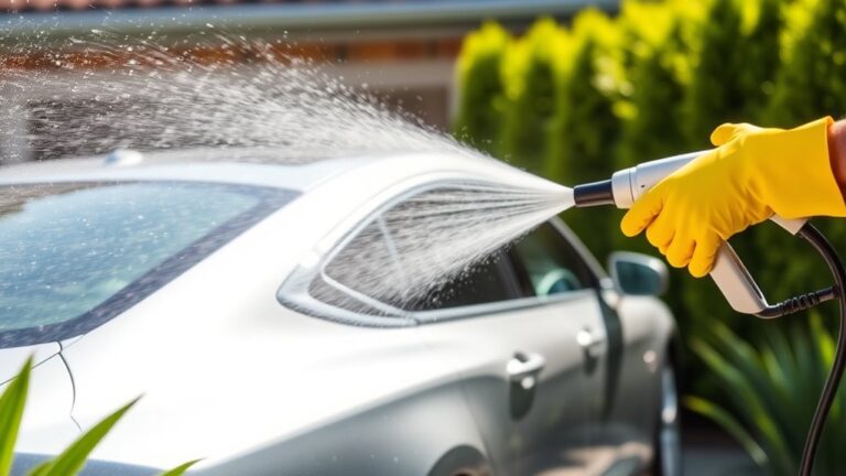 pressure wash car safely