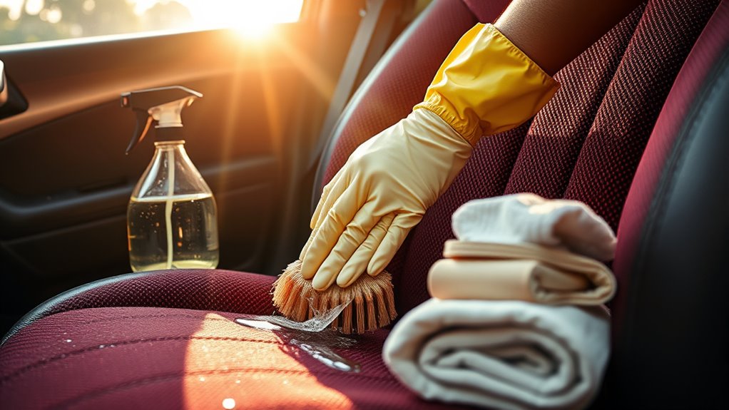 professional car seat cleaning