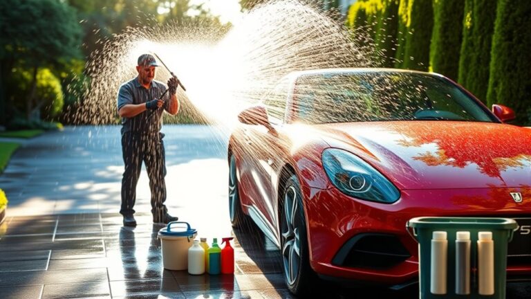safe car pressure washing