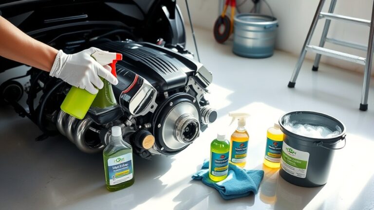 safely clean your motor