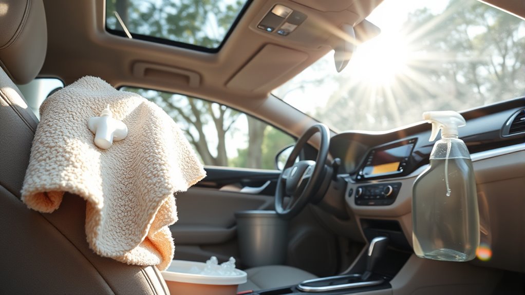 thoroughly clean car interior