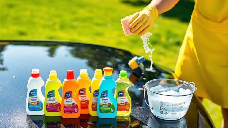 wash car with detergent